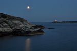 Full moon over Saltholmen lighthouse