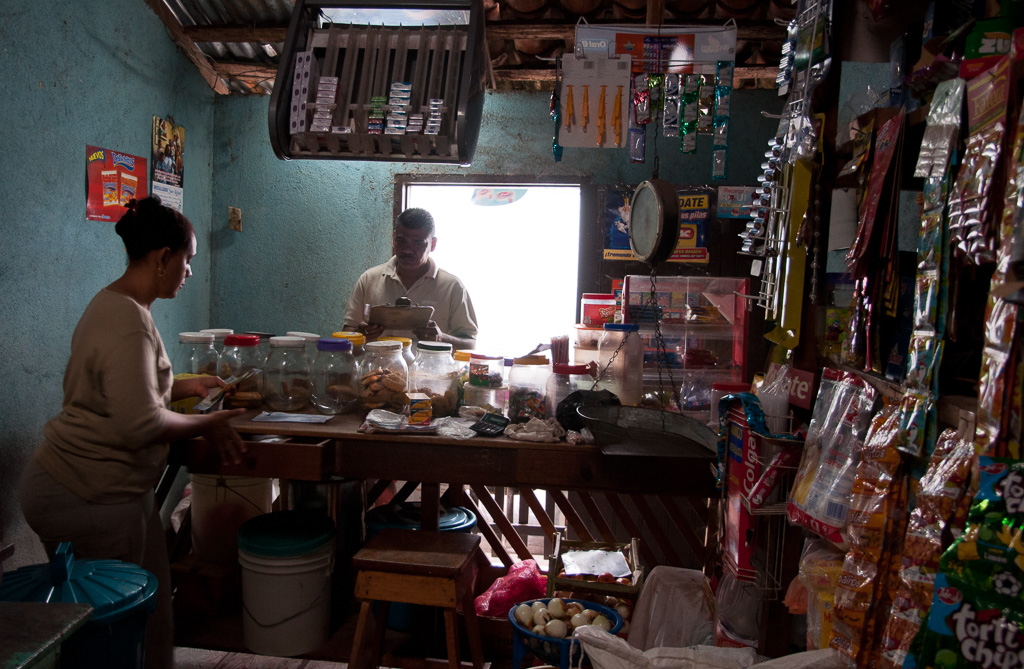 The Herrera family runs a tuckshop from their kitchen, Pueblo Nuevo, Nicaragua